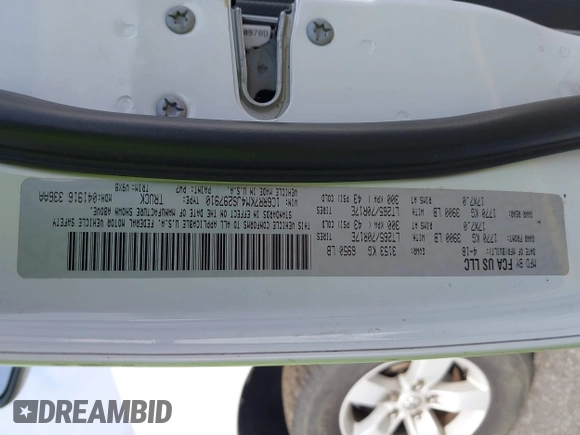 2018 Ram 1500 Tradesman with VIN 1C6RR7KM4JS297910, listed as a IAAI auction lot 42497420 with 68,480 mi miles and . Bid and sale history available at DreamBid. Image 9.