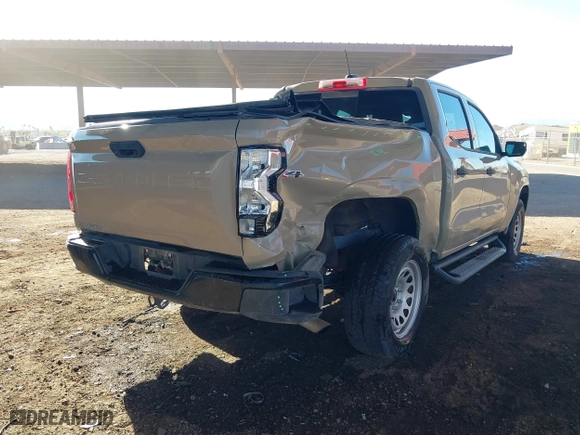 2023 Chevrolet Colorado 4WD Work Truck with VIN 1GCPTBEK0P1133907, listed as a IAAI auction lot 41312569 with 41,467 mi miles. Bid and sale history available at carsss.com. Image 4.