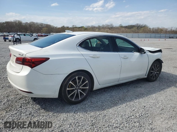 2017 Acura TLX with VIN 19UUB1F32HA005839, listed as a Copart auction lot 50498705 with 50,660 mi miles and Salvage title. Bid and sale history available at DreamBid. Image 3.