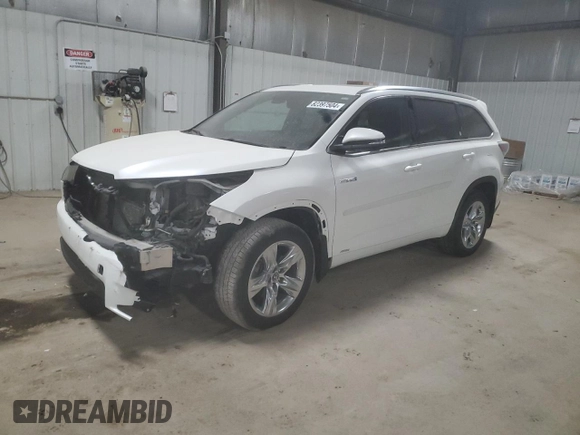2016 Toyota Highlander Hybrid Limited with VIN 5TDDCRFH0GS019326, listed as a Copart auction lot 82397504 with 74,339 mi miles and Salvage Title. Bid and sale history available at carsss.com. Image 1.