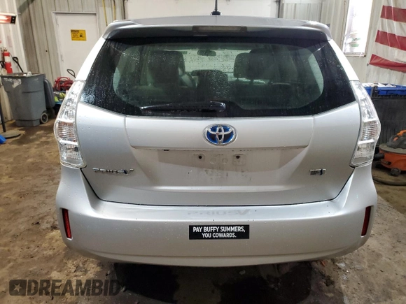 2012 Toyota Prius Two with VIN JTDZN3EU5C3053544, listed as a Copart auction lot 52023135 with 104,386 mi miles and Salvage Title. Bid and sale history available at DreamBid. Image 6.