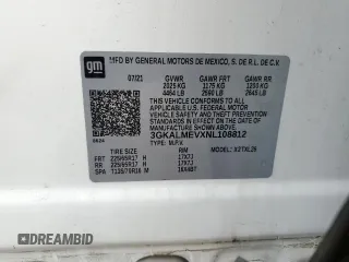 2022 GMC Terrain SLE with VIN 3GKALMEVXNL108812, listed as a Copart auction lot 59714845 with 69,212 mi miles and Salvage title. Bid and sale history available at DreamBid. Image 14.