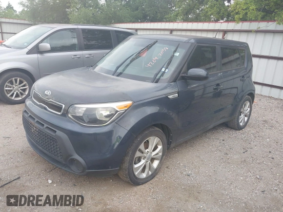 2015 Kia Soul + with VIN KNDJP3A58F7201253, listed as a IAAI auction lot 42042038 with 79,291 mi miles. Bid and sale history available at carsss.com. Image 2.