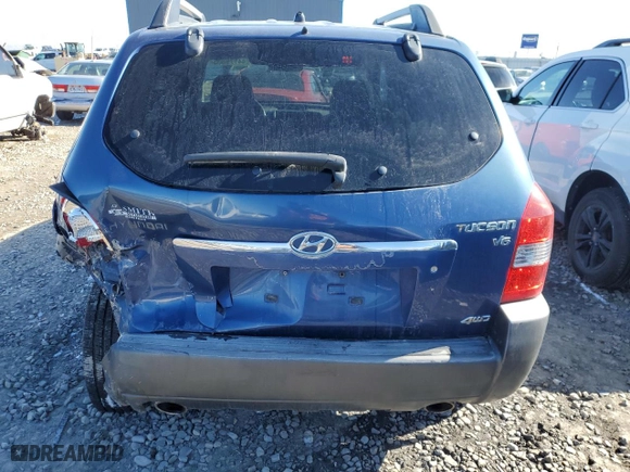 2008 Hyundai Tucson SE with VIN KM8JN72D88U770574, listed as a Copart auction lot 45315085 with 149,900 mi miles and Salvage Title. Bid and sale history available at carsss.com. Image 6.