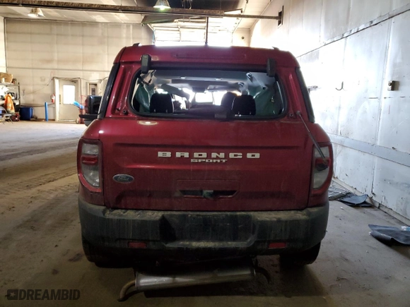 2021 Ford Bronco Sport Big Bend with VIN 3FMCR9B61MRA31025, listed as a Copart auction lot 46469815 with 0 mi miles and Salvage Title. Bid and sale history available at carsss.com. Image 6.
