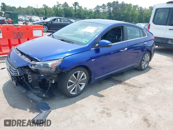 2019 Hyundai Ioniq Limited with VIN KMHC05LC2KU138551, listed as a IAAI auction lot 42416878 with 154,928 mi miles and . Bid and sale history available at DreamBid. Image 17.