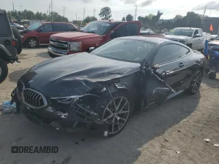 2019 BMW 8 Series M850i xDrive with VIN WBABC4C51KBU96218, listed as a Copart auction lot 69847574 with 15,972 mi miles and Salvage Title. Bid and sale history available at carsss.com. Image 1.