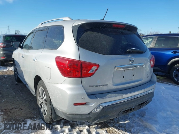 2017 Nissan Pathfinder SV with VIN 5N1DR2MM9HC678395, listed as a IAAI auction lot 41607798 with 190,996 mi miles. Bid and sale history available at carsss.com. Image 3.