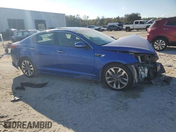 2015 Kia Optima SX Turbo with VIN 5XXGR4A66FG362260, listed as a Copart auction lot 85453044 with 0 mi miles and Salvage Title. Bid and sale history available at carsss.com. Image 4.