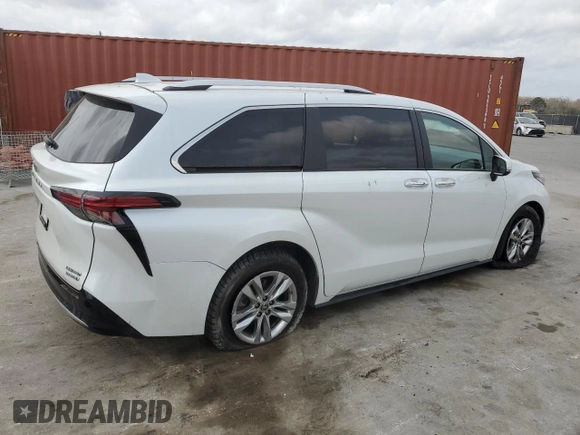 2022 Toyota Sienna Limited with VIN 5TDZSKFC9NS046588, listed as a Copart auction lot 45895105 with 22,065 mi miles and Salvage Title. Bid and sale history available at carsss.com. Image 3.