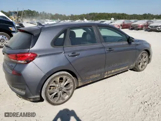 2019 Hyundai Elantra GT N Line with VIN KMHH55LC0KU110075, listed as a Copart auction lot 76715924 with 68,612 mi miles and Salvage Title. Bid and sale history available at carsss.com. Image 3.