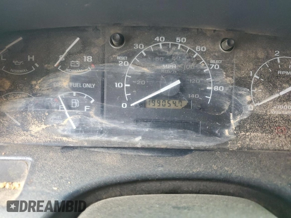 1996 Ford F-350 with VIN 1FTJW35F3TEB59586, listed as a Copart auction lot 79329304 with 199,054 mi miles and Salvage title. Bid and sale history available at DreamBid. Image 9.