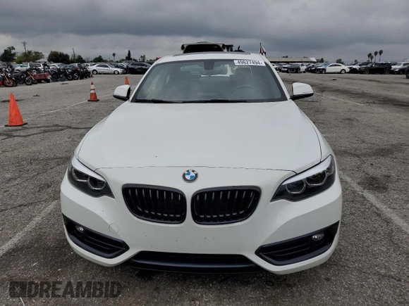 2018 BMW 2 Series 230i with VIN WBA2J1C54JVD09607, listed as a Copart auction lot 49627494 with 39,385 mi miles. Bid and sale history available at carsss.com. Image 5.