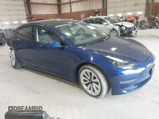 2022 Tesla Model 3 Long Range with VIN 5YJ3E1EB8NF255163, listed as a IAAI auction lot 42105451 with 40,166 mi miles and . Bid and sale history available at DreamBid. Image 1.