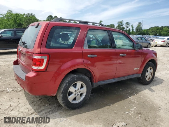 2008 Ford Escape XLS with VIN 1FMCU02Z08KC81225, listed as a Copart auction lot 59711755 with 201,951 mi miles and Salvage title. Bid and sale history available at DreamBid. Image 3.