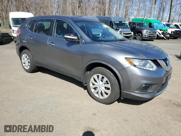 2015 Nissan Rogue S with VIN KNMAT2MV4FP523213, listed as a Copart auction lot 52674065 with 131,037 mi miles and Salvage Title. Bid and sale history available at DreamBid. Image 4.