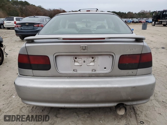 1999 Honda Civic EX with VIN 1HGEJ8144XL022418, listed as a Copart auction lot 80667884 with 147,471 mi miles and Salvage Title. Bid and sale history available at carsss.com. Image 6.