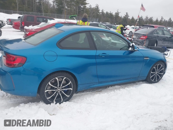 2017 BMW M2 with VIN WBS1H9C38HV887362, listed as a IAAI auction lot 41524962 with 58,866 mi miles. Bid and sale history available at carsss.com. Image 13.