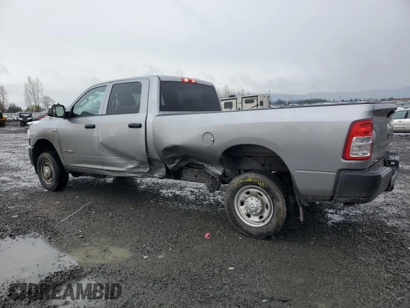2022 Ram 2500 Tradesman with VIN 3C6UR5HJ0NG204048, listed as a Copart auction lot 48536625 with 42,887 mi miles and Salvage title. Bid and sale history available at DreamBid. Image 2.