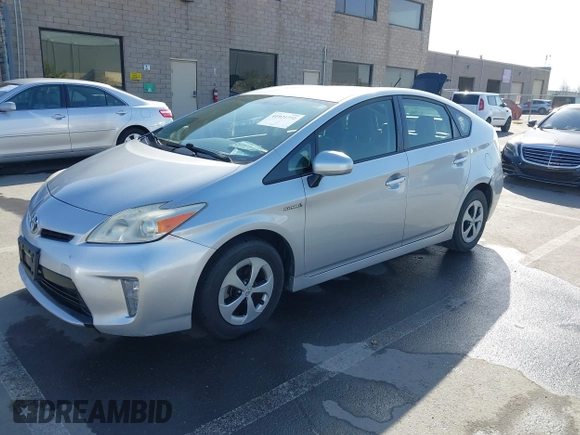 2013 Toyota Prius One with VIN JTDKN3DU2D5629177, listed as a IAAI auction lot 41921772 with 107,478 mi miles. Bid and sale history available at carsss.com. Image 20.