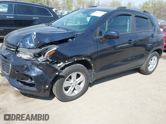 2022 Chevrolet Trax LT with VIN KL7CJPSM7NB568709, listed as a IAAI auction lot 42061802 with 28,995 mi miles and . Bid and sale history available at DreamBid. Image 18.