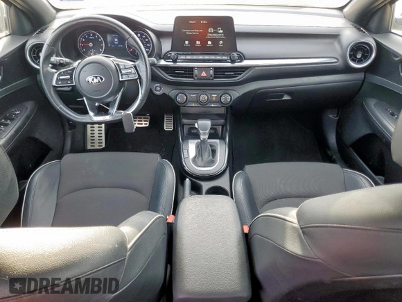 2021 Kia Forte GT-Line with VIN 3KPF34AD3ME366221, listed as a Copart auction lot 57614775 with 45,738 mi miles and Clean title. Bid and sale history available at DreamBid. Image 8.