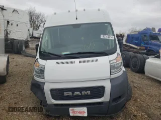 2020 Ram ProMaster Cargo with VIN 3C6TRVDG2LE135023, listed as a Copart auction lot 80144214 with 43,076 mi miles and Salvage Title. Bid and sale history available at carsss.com. Image 5.