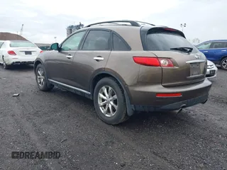 2007 Infiniti FX with VIN JNRAS08W67X204763, listed as a IAAI auction lot 42259196 with 175,541 mi miles and . Bid and sale history available at DreamBid. Image 3.