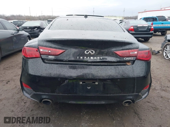 2021 Infiniti Q60 Red Sport 400 with VIN JN1FV7LL6MM560293, listed as a IAAI auction lot 41159901 with 38,172 mi miles and . Bid and sale history available at DreamBid. Image 15.
