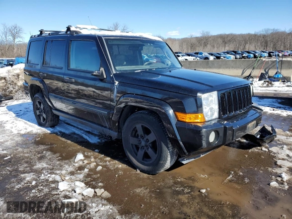 2006 Jeep Commander with VIN 1J8HG48K26C302997, listed as a Copart auction lot 46453135 with 191,852 mi miles and Salvage Title. Bid and sale history available at carsss.com. Image 4.