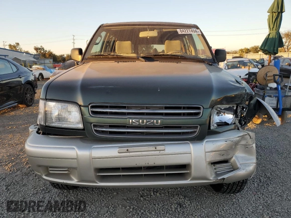 2002 Isuzu Trooper S with VIN JACDJ58X427J08532, listed as a Copart auction lot 84227494 with 166,636 mi miles and Salvage title. Bid and sale history available at DreamBid. Image 5.