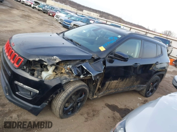 2020 Jeep Compass Latitude with VIN 3C4NJDBB9LT137387, listed as a IAAI auction lot 41379552 with 79,083 mi miles and . Bid and sale history available at carsss.com. Image 14.