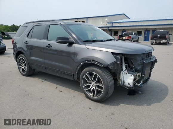 2018 Ford Explorer Sport z VIN 1FM5K8GT7JGB73212, wystawiony jako Copart lot #58817145 z przebiegiem 82 189 mil mil oraz Szkoda całkowita • Salvage title. Historia ofert i sprzedaży dostępna na DreamBid. Obrazek 4.