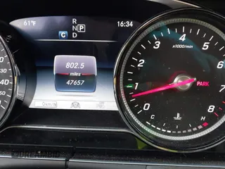 2018 Mercedes-Benz E with VIN WDDZF4KBXJA437064, listed as a IAAI auction lot 41902236 with 47,657 mi miles. Bid and sale history available at carsss.com. Image 7.