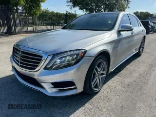 2017 Mercedes-Benz S 550 with VIN WDDUG8CB9HA332278, listed as a Copart auction lot 86728264 with 107,932 mi miles and Salvage Title. Bid and sale history available at carsss.com. Image 1.
