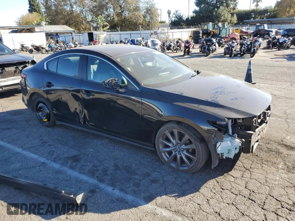2019 Mazda 3 Preferred with VIN 3MZBPADL3KM108737, listed as a Copart auction lot 86722354 with 49,853 mi miles and Salvage Title. Bid and sale history available at DreamBid. Image 4.