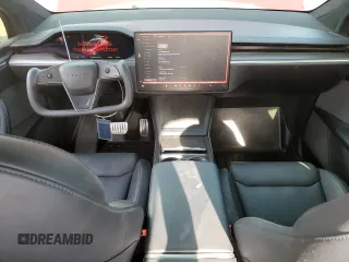 2023 Tesla Model X Plaid with VIN 7SAXCBE62PF427287, listed as a Copart auction lot 47365935 with 17,372 mi miles and Salvage Title. Bid and sale history available at DreamBid. Image 8.
