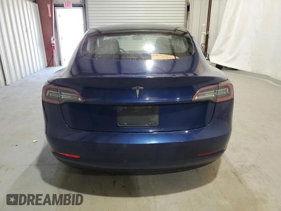 2022 Tesla Model 3 with VIN 5YJ3E1EA7NF189955, listed as a Copart auction lot 53149885 with 111,074 mi miles and Salvage Title. Bid and sale history available at DreamBid. Image 6.