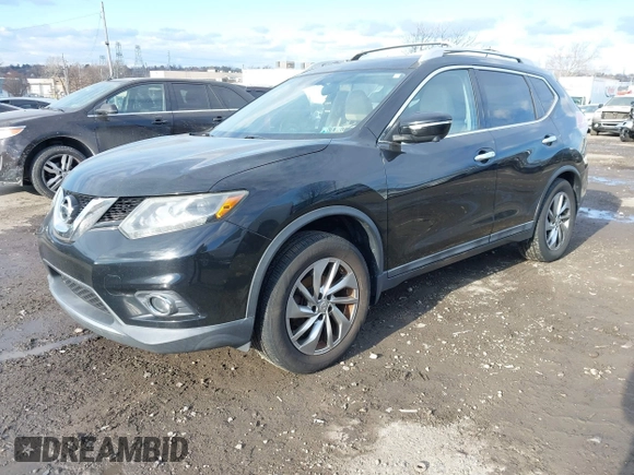 2014 Nissan Rogue SL with VIN 5N1AT2MV1EC845695, listed as a IAAI auction lot 41459067 with 1 mi miles. Bid and sale history available at carsss.com. Image 2.
