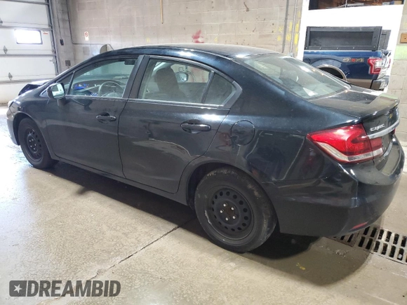 2015 Honda Civic LX with VIN 19XFB2F56FE066247, listed as a Copart auction lot 53263985 with 90,771 mi miles and Salvage Title. Bid and sale history available at carsss.com. Image 2.