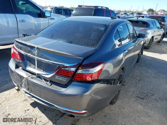 2017 Honda Accord Sedan Sport SE with VIN 1HGCR2F18HA224302, listed as a IAAI auction lot 41306100 with NaN miles. Bid and sale history available at carsss.com. Image 4.