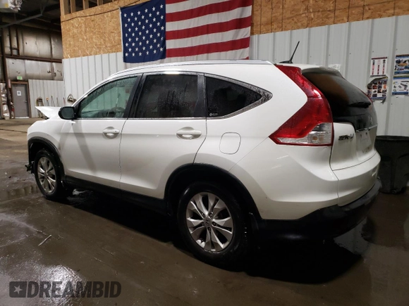 2012 Honda CR-V EX-L with VIN 5J6RM4H72CL014449, listed as a Copart auction lot 50436235 with 161,024 mi miles and Salvage Title. Bid and sale history available at DreamBid. Image 2.