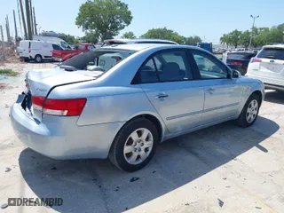 2007 Hyundai Sonata GLS with VIN 5NPET46C97H246516, listed as a IAAI auction lot 41934279 with 123,896 mi miles. Bid and sale history available at carsss.com. Image 4.