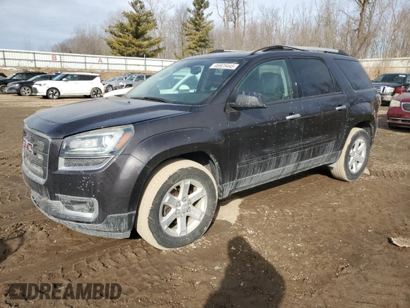 2016 GMC Acadia SLE z VIN 1GKKRPKDXGJ158006, wystawiony jako Copart lot #46925445 z przebiegiem 113 617 mil mil oraz Czysty tytuł • Clean title. Historia ofert i sprzedaży dostępna na DreamBid. Obrazek 1.