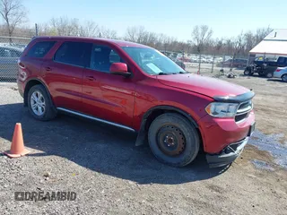 2013 Dodge Durango SXT with VIN 1C4RDJAGXDC674481, listed as a IAAI auction lot 41994968 with 157,502 mi miles and . Bid and sale history available at DreamBid. Image 1.