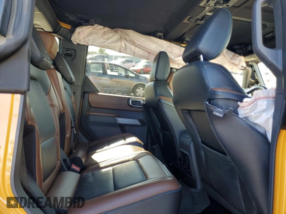 2022 Ford Bronco with VIN 1FMEE5BP6NLB66152, listed as a Copart auction lot 76822374 with 43,884 mi miles and Salvage title. Bid and sale history available at DreamBid. Image 10.