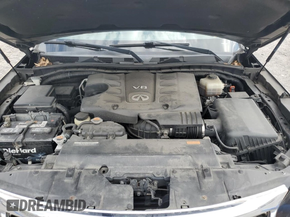 2011 Infiniti QX56 8-passenger with VIN JN8AZ2NC5B9302847, listed as a Copart auction lot 53372075 with 178,130 mi miles and Salvage Title. Bid and sale history available at carsss.com. Image 12.