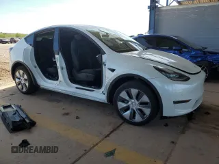 2022 Tesla Model Y Long Range z VIN 7SAYGDEE5NA015841, wystawiony jako Copart lot #57842275 z przebiegiem 51 952 mil mil oraz Szkody całkowita. Historia ofert i sprzedaży dostępna na DreamBid. Obrazek 4.