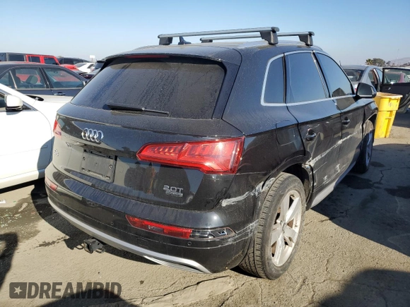 2018 Audi Q5 Premium Plus with VIN WA1BNAFY6J2011596, listed as a Copart auction lot 71643692 with 77,663 mi miles. Bid and sale history available at carsss.com. Image 3.