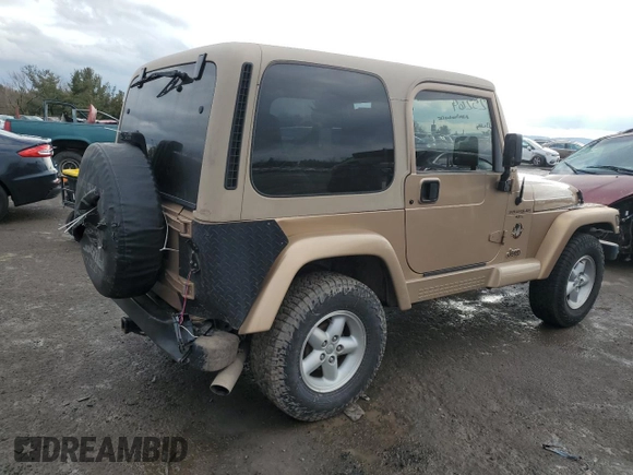 1999 Jeep Wrangler Sahara with VIN 1J4FY49S7XP468754, listed as a Copart auction lot 44618515 with 181,922 mi miles and Salvage Title. Bid and sale history available at carsss.com. Image 3.